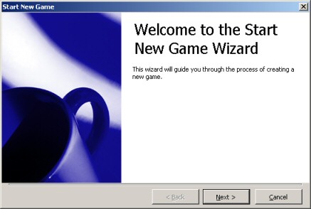Create New Game dialog