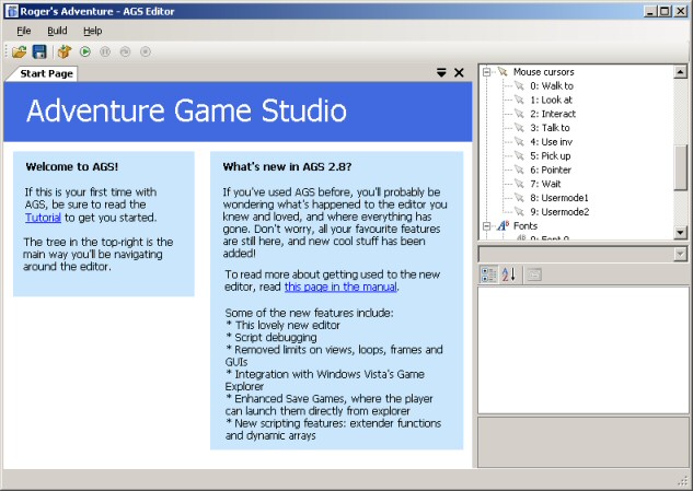 The main editor window