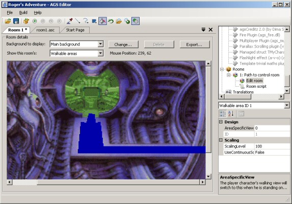 I've drawn a walkable area where I want the player to be able to go.