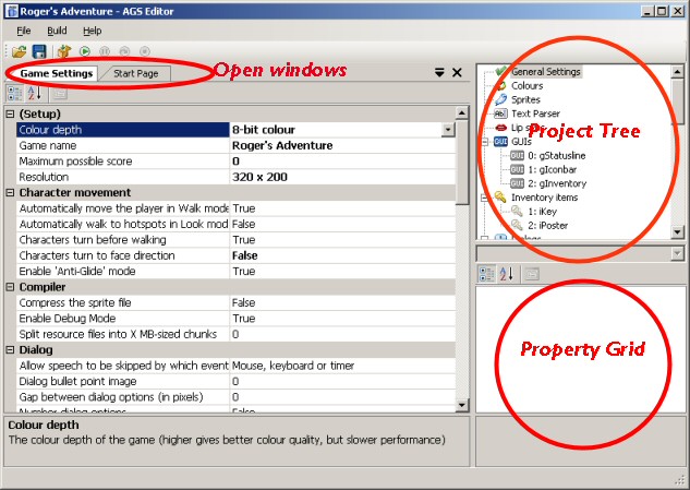 The General Settings pane