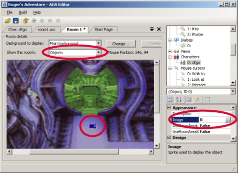 Adding an object to the room
