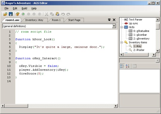 Script for taking the key